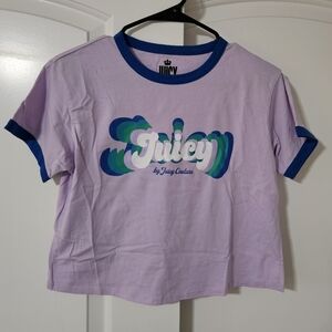 Juicy Couture Retro Lilac Crop Tee